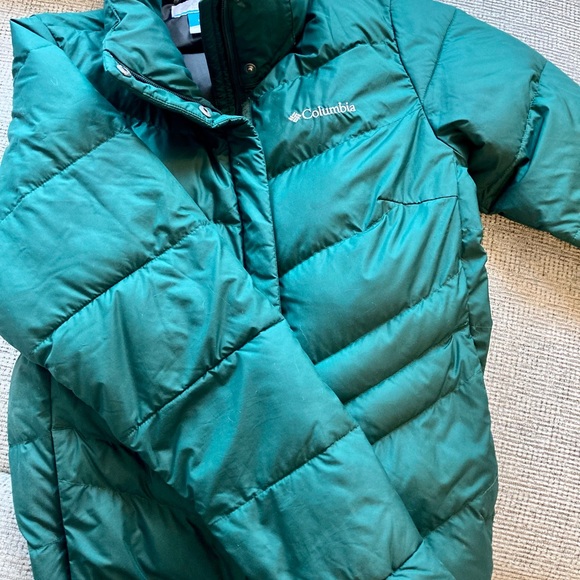Columbia down jacket/coat GREEN - Picture 1 of 2